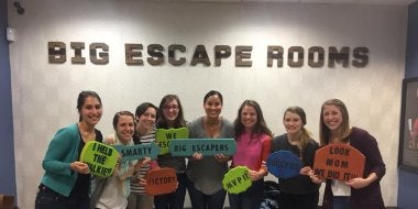 Students at an Escape Room