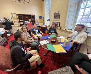 TerpsEXCEED students, faculty and peer mentors met with legislators in Annapolis (2024).